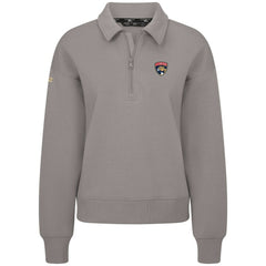 Florida Panthers Levelwear Women's Canmore Quarter-Zip Pullover - Gray - NHL 203145771