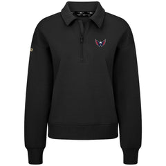 Washington Capitals Levelwear Women's Canmore Quarter-Zip Pullover - Black - NHL 203145773