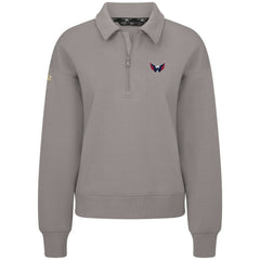 Washington Capitals Levelwear Women's Canmore Quarter-Zip Pullover - Gray - NHL 203145775
