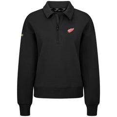 Detroit Red Wings Levelwear Women's Canmore Quarter-Zip Pullover - Black - NHL 203145782