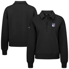 New York Rangers Levelwear Women's Canmore Quarter-Zip Pullover - Black - NHL 203145784