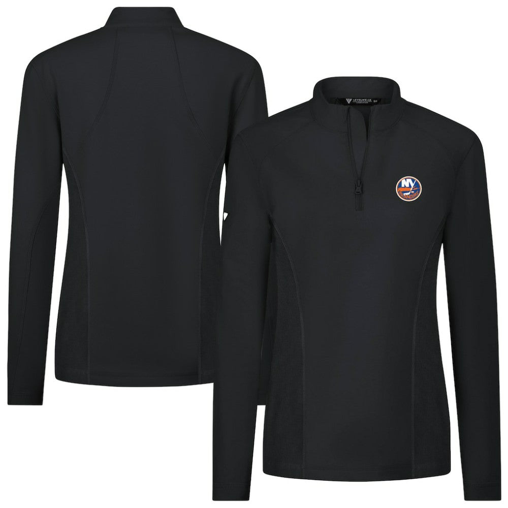 New York Islanders Levelwear Women's Upright Quarter-Zip Pullover - Black - NHL 203145851