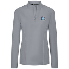 Seattle Kraken Levelwear Women's Upright Quarter-Zip Pullover - Gray - NHL 203145866
