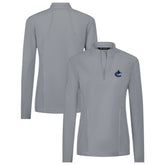 Vancouver Canucks Levelwear Women's Upright Quarter-Zip Pullover - Gray - NHL 203145868