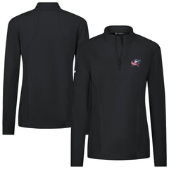 Columbus Blue Jackets Levelwear Women's Upright Quarter-Zip Pullover - Black - NHL 203145871