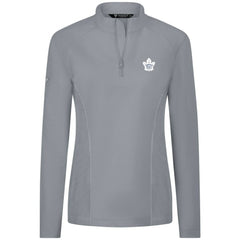 Toronto Maple Leafs Levelwear Women's Upright Quarter-Zip Pullover - Gray - NHL 203145877