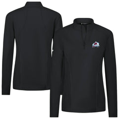 Colorado Avalanche Levelwear Women's Upright Quarter-Zip Pullover - Black - NHL 203145880