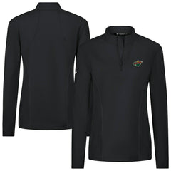 Minnesota Wild Levelwear Women's Upright Quarter-Zip Pullover - Black - NHL 203145882