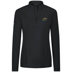 Minnesota Wild Levelwear Women's Upright Quarter-Zip Pullover - Black - NHL 203145882