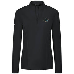 San Jose Sharks Levelwear Women's Upright Quarter-Zip Pullover - Black - NHL 203145885