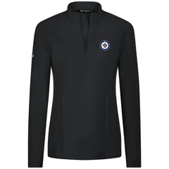 Winnipeg Jets Levelwear Women's Upright Quarter-Zip Pullover - Black - NHL 203145887