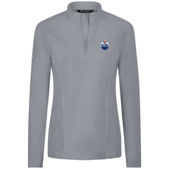 Edmonton Oilers Levelwear Women's Upright Quarter-Zip Pullover - Gray - NHL 203145893