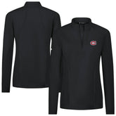 Montreal Canadiens Levelwear Women's Upright Quarter-Zip Pullover - Black - NHL 203145894