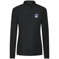 New York Rangers Levelwear Women's Upright Quarter-Zip Pullover - Black - NHL 203145902