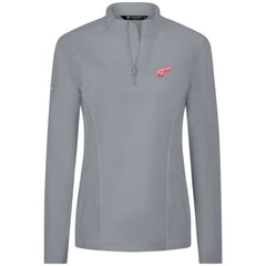 Detroit Red Wings Levelwear Women's Upright Quarter-Zip Pullover - Gray - NHL 203145904