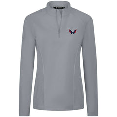Washington Capitals Levelwear Women's Upright Quarter-Zip Pullover - Gray - NHL 203145908