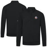 New York Islanders Levelwear Upright Tri-Blend Quarter-Zip Pullover - Black - NHL 203145913