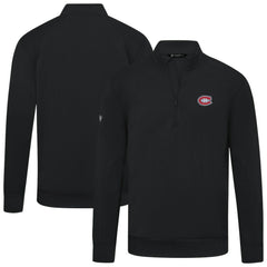 Montreal Canadiens Levelwear Upright Tri-Blend Quarter-Zip Pullover - Black - NHL 203145935