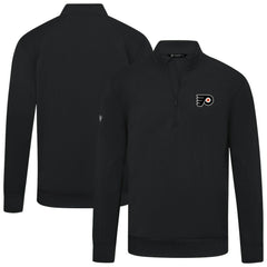 Philadelphia Flyers Levelwear Upright Tri-Blend Quarter-Zip Pullover - Black - NHL 203145939