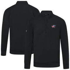 Columbus Blue Jackets Levelwear Upright Tri-Blend Quarter-Zip Pullover - Black - NHL 203145947