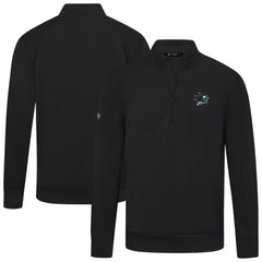 San Jose Sharks Levelwear Upright Tri-Blend Quarter-Zip Pullover - Black - NHL 203145962