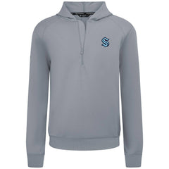 Seattle Kraken Levelwear Technic Quarter-Zip Pullover Hoodie - Gray - NHL 203145972