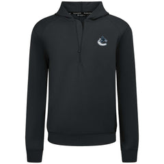 Vancouver Canucks Levelwear Technic Quarter-Zip Pullover Hoodie - Black - NHL 203145981