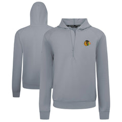 Chicago Blackhawks Levelwear Technic Quarter-Zip Pullover Hoodie - Gray - NHL 203145987
