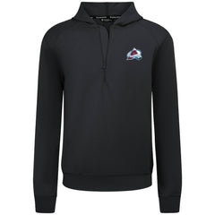 Colorado Avalanche Levelwear Technic Quarter-Zip Pullover Hoodie - Black - NHL 203145994