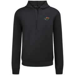 Minnesota Wild Levelwear Technic Quarter-Zip Pullover Hoodie - Black - NHL 203145996
