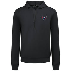Washington Capitals Levelwear Technic Quarter-Zip Pullover Hoodie - Black - NHL 203146003