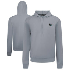 San Jose Sharks Levelwear Technic Quarter-Zip Pullover Hoodie - Gray - NHL 203146010