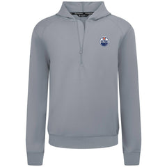 Edmonton Oilers Levelwear Technic Quarter-Zip Pullover Hoodie - Gray - NHL 203146028