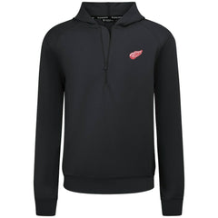 Detroit Red Wings Levelwear Technic Quarter-Zip Pullover Hoodie - Black - NHL 203146031