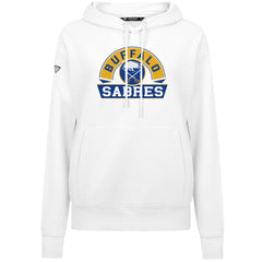 Buffalo Sabres Levelwear Women's Adorn Banner Arch Pullover Hoodie - White - NHL 203146158