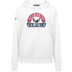Washington Capitals Levelwear Women's Adorn Banner Arch Pullover Hoodie - White - NHL 203146171