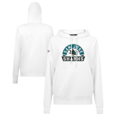 San Jose Sharks Levelwear Women's Adorn Banner Arch Pullover Hoodie - White - NHL 203146177