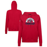 Columbus Blue Jackets Levelwear Women's Adorn Banner Arch Pullover Hoodie - Red - NHL 203146185