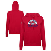 Montreal Canadiens Levelwear Women's Adorn Banner Arch Pullover Hoodie - Red - NHL 203146186
