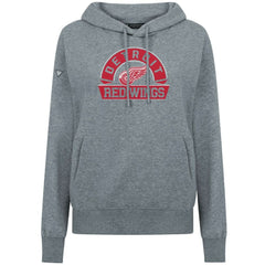 Detroit Red Wings Levelwear Women's Adorn Banner Arch Pullover Hoodie - Gray - NHL 203146204