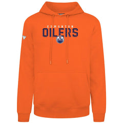 Edmonton Oilers Levelwear Podium Carve Pullover Hoodie - Orange - NHL 203146373