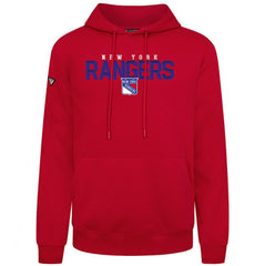 New York Rangers Levelwear Podium Carve Pullover Hoodie - Red - NHL 203146379