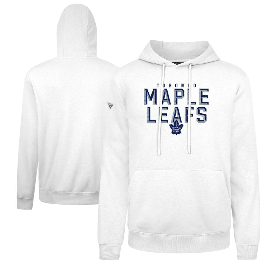Toronto Maple Leafs Levelwear Podium Carve Pullover Hoodie - White - NHL 203146380