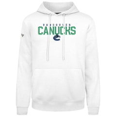 Vancouver Canucks Levelwear Podium Carve Pullover Hoodie - White - NHL 203146383
