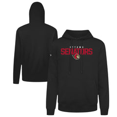 Ottawa Senators Levelwear Podium Carve Pullover Hoodie - Black - NHL 203146389