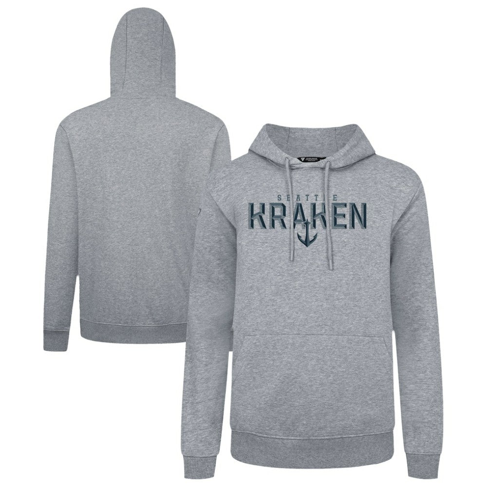 Seattle Kraken Levelwear Podium Carve Pullover Hoodie - Gray - NHL 203146393