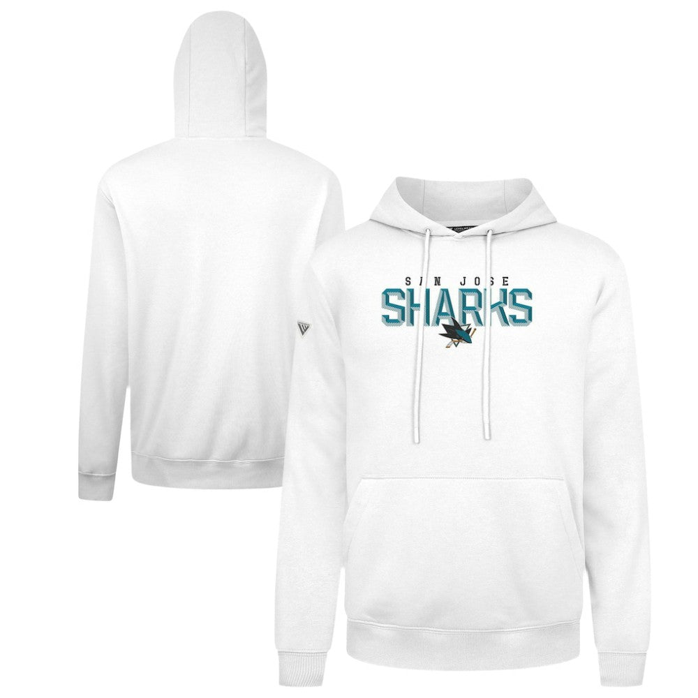 San Jose Sharks Levelwear Podium Carve Pullover Hoodie - White - NHL 203146411