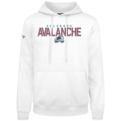 Colorado Avalanche Levelwear Podium Carve Pullover Hoodie - White - NHL 203146422