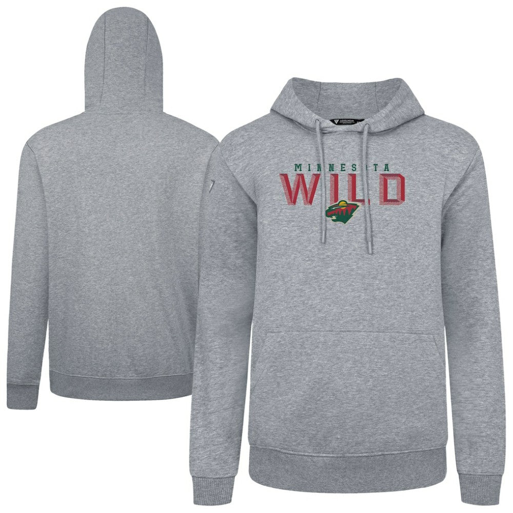 Minnesota Wild Levelwear Podium Carve Pullover Hoodie - Gray - NHL 203146424