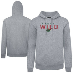 Minnesota Wild Levelwear Podium Carve Pullover Hoodie - Gray - NHL 203146424